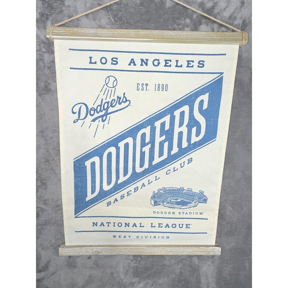Los Angeles Dodgers Baseball Club Dodger Stadium Banner Wall Decor Est 1890